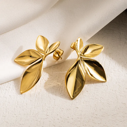 Gold Leaf Earrings